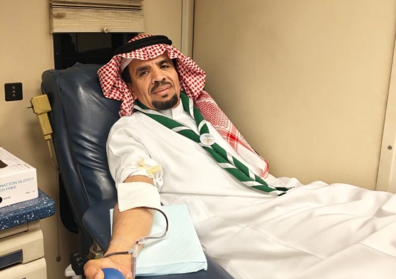 جمعية الكشافة”السعودية” تطلق حملة تطوعية بعنوان “اقتداء وعطاء” للتبرع بالدم.