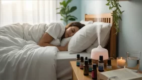 زيوت عطرية لنوم هادئ: حلول طبيعية للتخلص من التوتر والقلق
