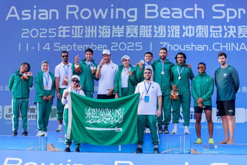 حصاد الميداليات: تفوق التجديف السعودي في بطولة آسيا
