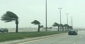 الأرصاد تحذر: تحذير رياح الحدود الشمالية يؤثر على الحركة المرورية