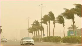 تقرير الأرصاد: رياح نشطة وأتربة مثارة تسيطر على الجوف