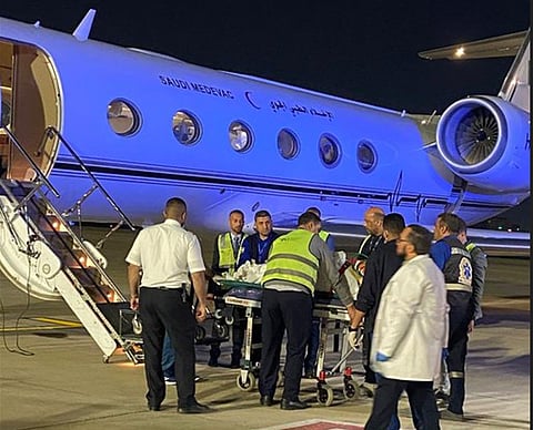 إخلاء طبي بوابة السعودية لمواطنين من القاهرة إلى المملكة لاستكمال العلاج