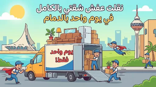 نقل عفش شقق بالدمام باحدث المعدات 