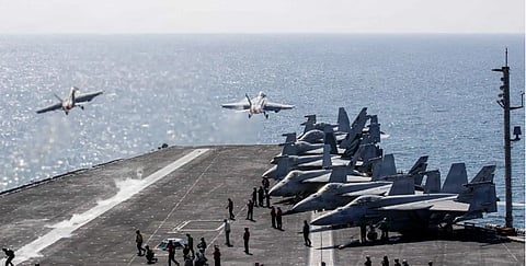 مستجدات نفي استهداف حاملة أبراهام لينكولن: تطورات الوضع