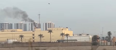 طائرة مسيرة ملغومة تستهدف السفارة الأمريكية في بغداد