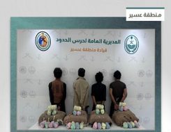 القبض على 4 مخالفين من الجنسية اليمنية في عسير لتهريبهم 80 كجم من القات