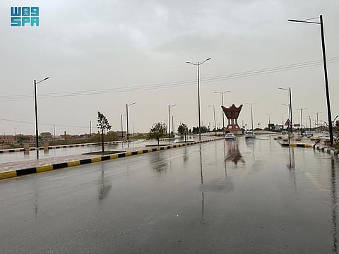 أمطار غزيرة على منطقة الجوف ومحافظاتها