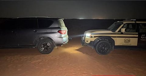 ضبط مواطن لدخوله بمركبته في الفياض والروضات بمحمية الملك عبدالعزيز الملكية