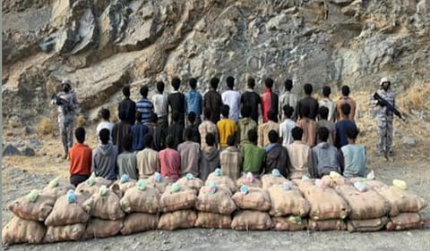 إحباط الممنوعات: دوريات جازان في مكافحة تهريب القات