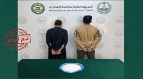 القبض على مواطنين ومقيمين باكستانيين لترويجهما الحشيش والميثامفيتامين بالحدود الشمالية والمدينة المنورة