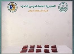 حرس الحدود بجازان يحبط تهريب 11 كيلوجرامًا من مادة الحشيش المخدر