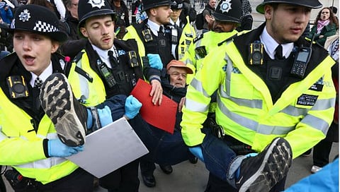 تداعيات اعتقالات احتجاجات لندن حركة فلسطين أكشن على المشهد السياسي