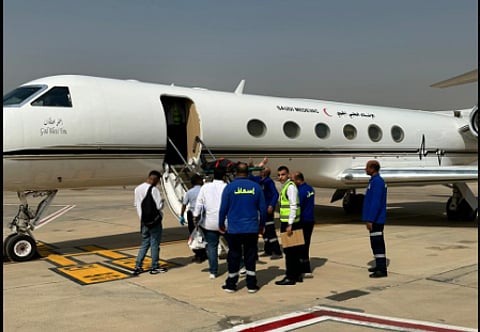 أحدث عمليات الإخلاء الطبي الجوي السعودي لمواطنين بمصر