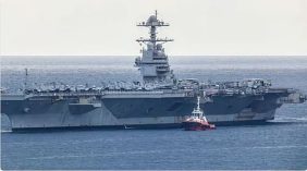 حاملة الطائرات جيرالد فورد ودورها في تأمين الملاحة بالبحر الأحمر