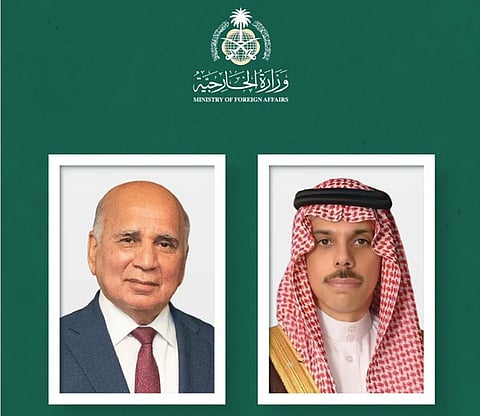 الأمير فيصل بن فرحان يبحث العلاقات السعودية العراقية مع نظيره العراقي