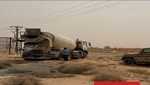 إحالة مخالف للتحقيق بواسطة القوات الخاصة للأمن البيئي في طويق
