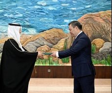مراسم تقديم أوراق اعتماد السفير السعودي لتقوية العلاقات السعودية القرغيزية