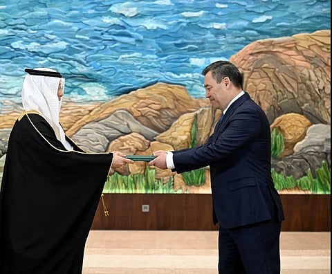 مراسم تقديم أوراق اعتماد السفير السعودي لتقوية العلاقات السعودية القرغيزية