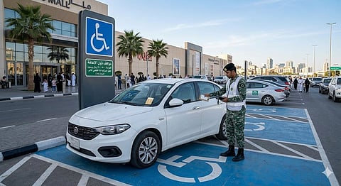 تنبيه هام من المرور بخصوص مخالفات الوقوف في مواقف ذوي الإعاقة بالمملكة