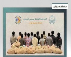 القبض على 13 مخالفًا لنظام أمن الحدود بجازان لتهريبهم 260 كيلوجرامًا من نبات القات المخدر