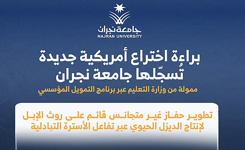 جامعة نجران تسجل براءة اختراع أمريكية في إنتاج الديزل الحيوي