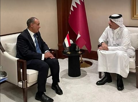 وزيرا خارجية مصر وقطر: نتطلع لتبني كافة الأطراف الفاعلة مواقف تتسم بالمسؤولية والحكمة