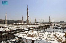 ساحات المسجد النبوي.. منظومة هندسية متكاملة لتلطيف الأجواء وخدمة الزائرين