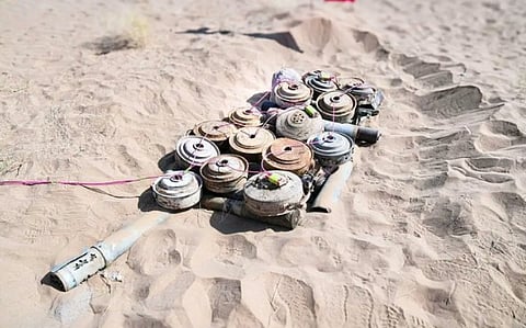 مسام ينزع 1.590 لغمًا من اليمن خلال أسبوع