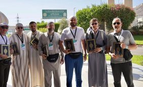 ضيوف برنامج خادم الحرمين الشريفين يزورون مجمع الملك فهد لطباعة المصحف