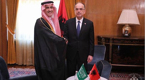رسائل القيادة السعودية تعزز مسار العلاقات السعودية الألبانية في تيرانا