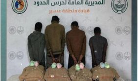 القبض على 5 مخالفين من الجنسيتين الإثيوبية واليمنية لتهريبهم القات بجازان وعسير