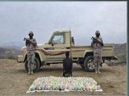 أحدث عمليات حرس الحدود في إحباط تهريب القات بقطاع الدائر