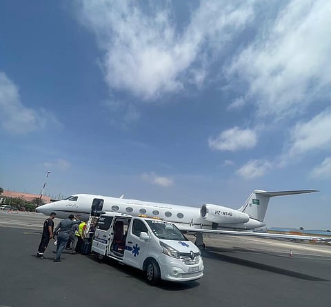 بعد تعرضه لوعكة صحية .. نقل مواطن من المغرب إلى المملكة عبر الإخلاء الطبي الجوي