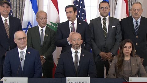 توقيع اتفاق إطارى مشترك بين لبنان والاحتلال