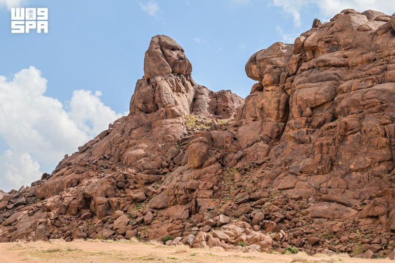 جبل أبو الهول في حائل وشواهد الجمال في جبال أجا